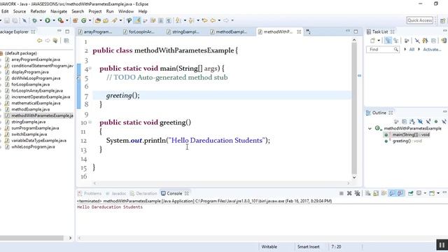 JAVA TUTORIAL FOR BEGINNERS 17 PARAMETER PASSING AND RETURNING A VALUE FROM A METHOD смотреть онлайн