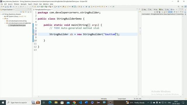 String Builder Class in Java with Practical смотреть онлайн