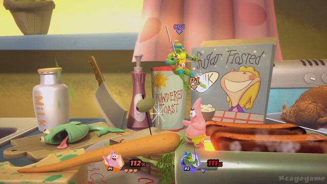 Nickelodeon All-Star Brawl Gameplay Walkthrough Part 1 - Spongebob, Patrick & Sandy Arcade Mode смотреть онлайн