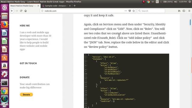 Getting started with AWS S3 and React Native смотреть онлайн