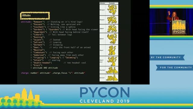 Lady Red / Christopher Beacham - A Medieval DSL? Parsing Heraldic Blazons with Python! - PyCon 2019 смотреть онлайн