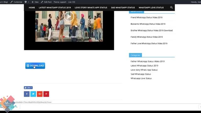 03 How to Make WhatsApp Status Video Download Website in WordPress full Tutorial in Urdu Hindi 2019 смотреть онлайн