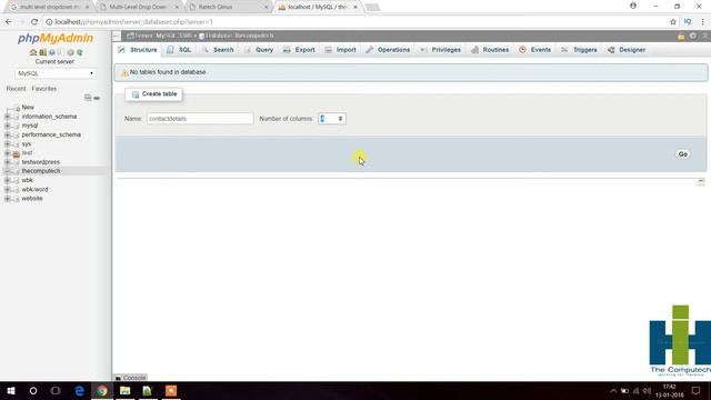[HINDI] PHP MySQL Tutorial: Create a Database and Table in phpMyAdmin смотреть онлайн