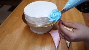 как делать белково зоворной крем и розы из крема (часть 2)