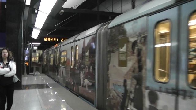 Метропоезд 81-760А/761А/763А "Ока-70 лет Великой Победы" на станции ЦСКА БКЛ смотреть онлайн