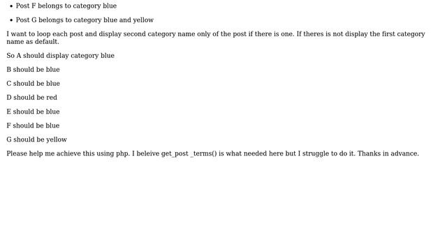 Wordpress: Display the 2nd category name of a custom post type without error if its null? смотреть онлайн