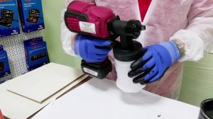 Покраска краскопультом RedVerg RD PS18V  как настроить, как правильно красить, как разводить краску