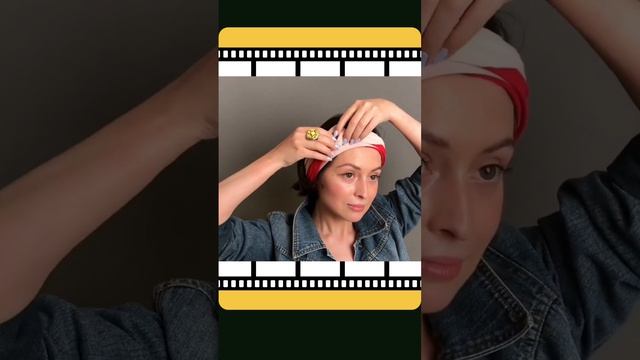 Как красиво убрать волосы с помощью платка? Идея для дома смотреть онлайн