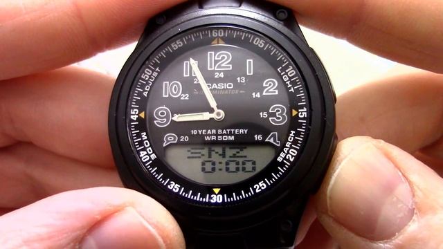 Часы Casio Illuminator AW-80V-1B [AW-80V-1BVEF] - Инструкция, как настроить от PresidentWatches.Ru смотреть онлайн