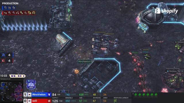 Widow Mine + Battlecruiser PUSH - Starcraft 2: Innovation vs. soO смотреть онлайн