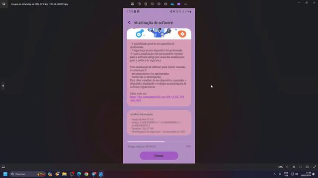 🔥CHEGOU! NOVA ATUALIZAÇÃO DE CORREÇÃO PARA O A54 ONE UI 6.0 - CORRIGIU A DRENAGEM DA BATERIA? 🤔 смотреть онлайн