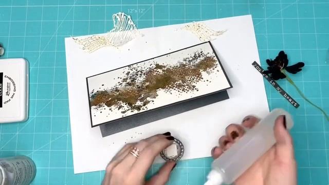 #dies_Fantasy DIY Открытка в технике mixed media You’re in my heart Скрапбукинг Мастер-класс смотреть онлайн