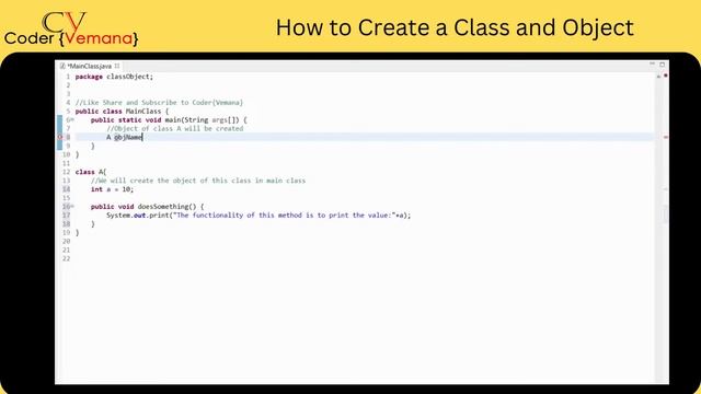 HOW TO CREATE A CLASS AND OBJECT || Java Level 2 part 2 || LIVE CODE WITH EXPLANATION смотреть онлайн