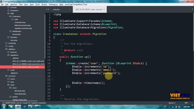 LARAVEL 18 - Migration смотреть онлайн