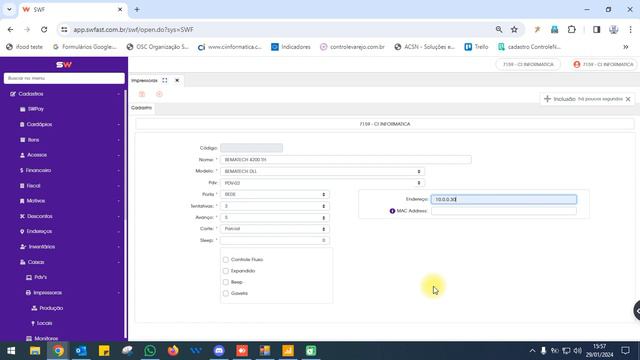 Configuração de Impressora no Retaguarda смотреть онлайн