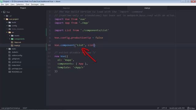 Vue JS #17 Вложенность и импорт компонентов (Nesting & Importing Components) смотреть онлайн