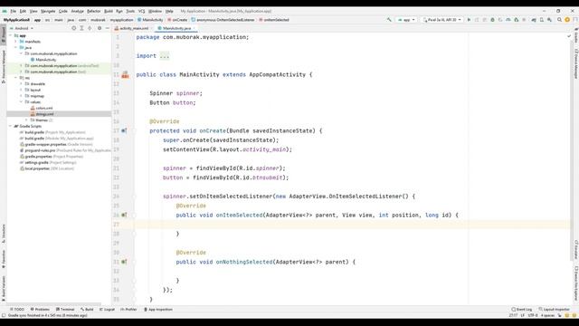 Android Studio Spinner смотреть онлайн