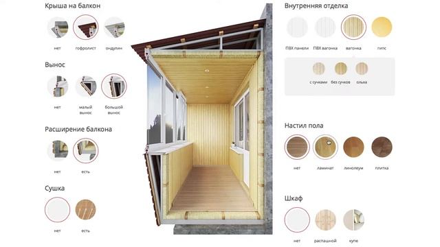 Собери свой балкон. Сайт Линии Окон