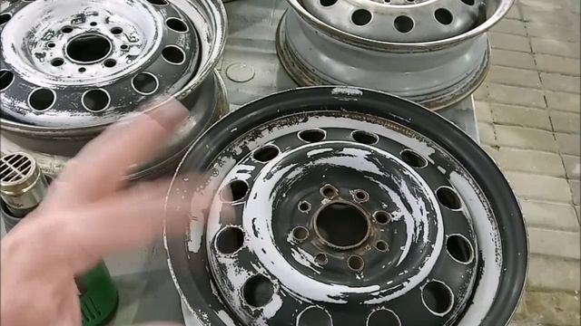 Как самому бюджетно покрасить диски баллончиком! смотреть онлайн