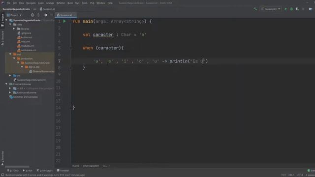 20. Ejercicios en Kotlin | Condicionales | Hallar si es una vocal o no смотреть онлайн