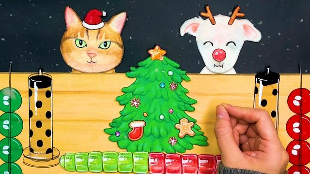 [ASMR] 댕냥이와 함께 크리스마스 음식 먹방 스톱모션!! Christmas Food MUKBANG STOPMOTION смотреть онлайн