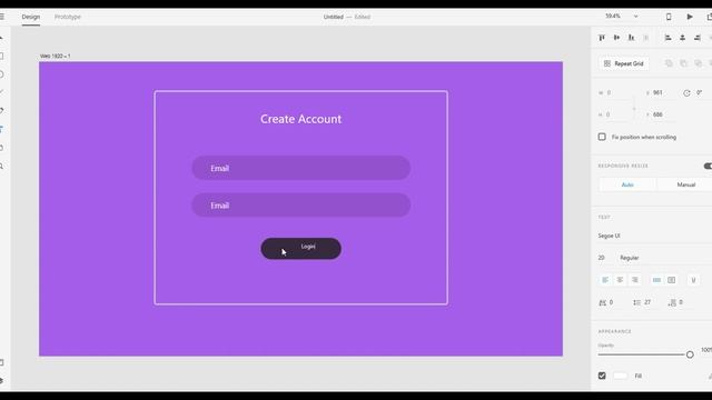 Design Login Form By Adobe XD смотреть онлайн