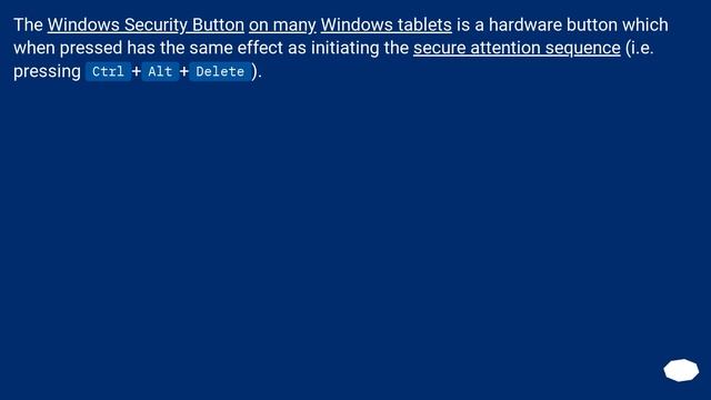What is the Windows Security Button? смотреть онлайн