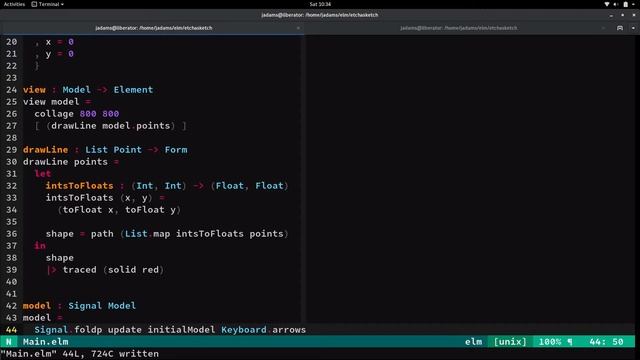 Leveraging Elm’s graphics to build an Etch-A-Sketch app смотреть онлайн