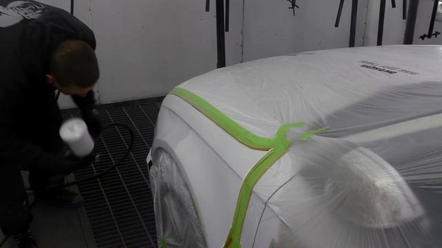 Кузовной ремонт Audi A4 покраска переднего крыла и бампера смотреть онлайн