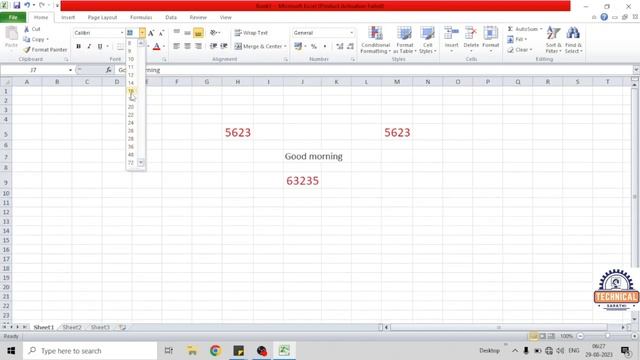 Clipboard (cut, copy ,paste), Font(font, Size, bold, italic) Group in Home Menu MS Excel смотреть онлайн