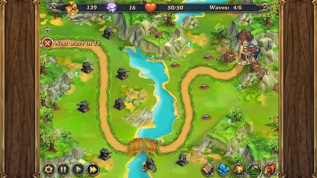 Royal Defense Forgotten Fields Level 1-2 Hard 3 Stars смотреть онлайн