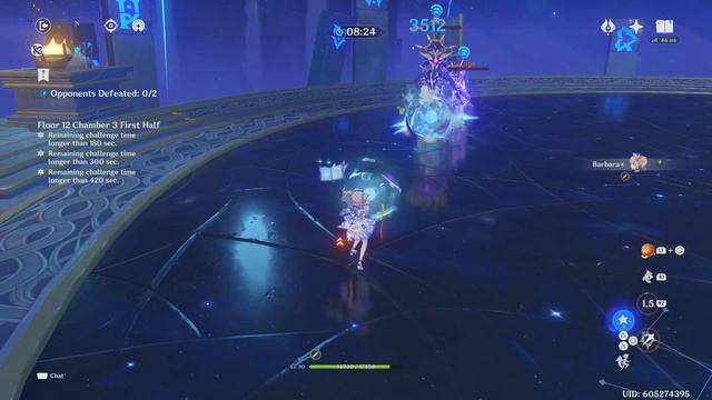 【Genshin Impact】Barbara Solo Abyss 12-3 3-Star Clear смотреть онлайн