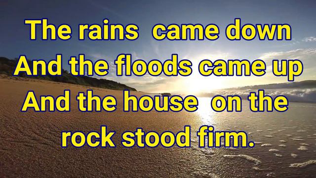 The Wise Man Built His House Upon the Rock Lyrics || Sunday School Song смотреть онлайн