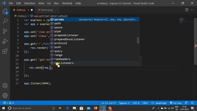 Express JS Tutorial #9 - How To Get Form Data using POST & GET Method In Express JS Tutorial смотреть онлайн