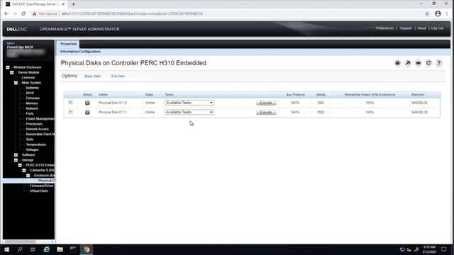 How to set BIOS and Storage Controller settings in OMSA for a managed node смотреть онлайн