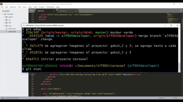 GIT tutorial 14 - Uso del comando GIT push en ramas remotas de GITLAB y fusión. смотреть онлайн