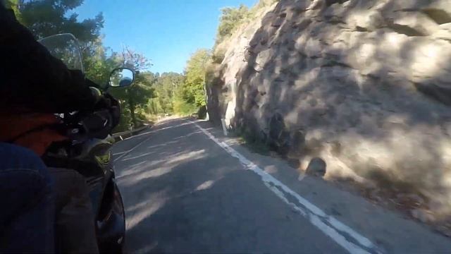 Riding the Spanish roads, A1514 east, NT650V Honda Deauville смотреть онлайн
