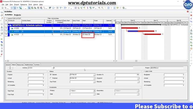 Schedule Options - 'Calculate Start To Start Lag From' In Primavera P6 || Primavera P6 Tricks смотреть онлайн