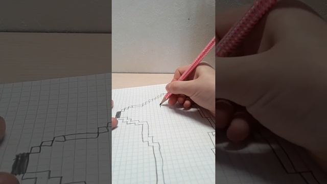 Как рисовать единорога по клетачкам смотреть онлайн