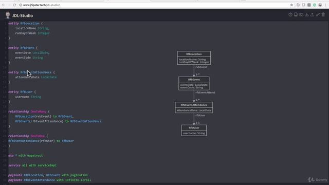 Angular 4 Java Developers : Data Model in JDL Studio смотреть онлайн