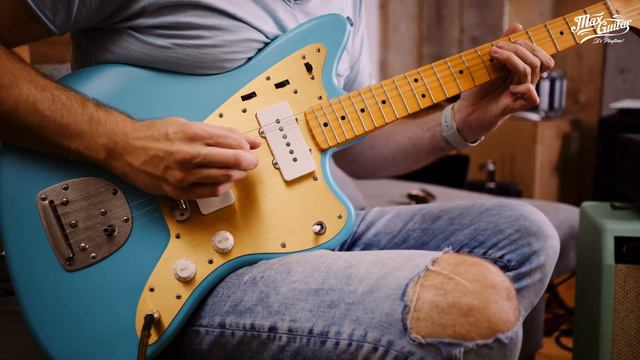 Squier 40th Anniversary Jazzmaster Vintage Edition Satin Seafoam Green смотреть онлайн