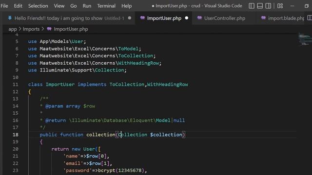Laravel 10 Export/Import Data To Excel Part -2 Import data with image | Laravel tutorial смотреть онлайн