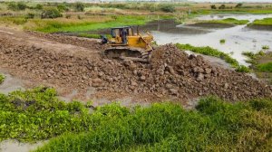 Строительство , дороги на болотах часть вторая