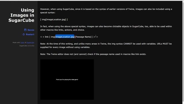 Twine 2.0: Using Images in SugarCube 1.0 смотреть онлайн