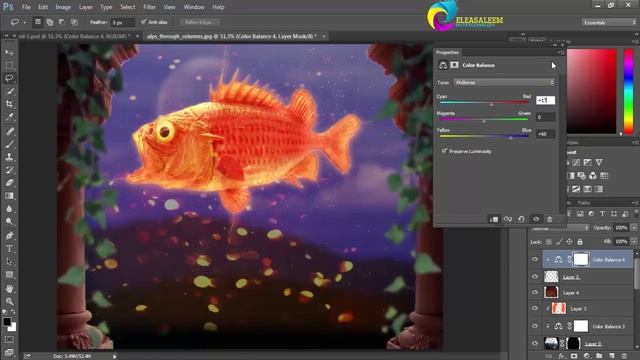 Big fish - PhotoShop tutorial смотреть онлайн