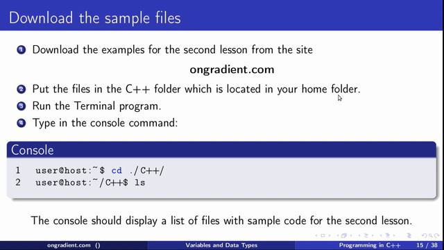 C++ 02 02. The fundamental data types in C++. смотреть онлайн