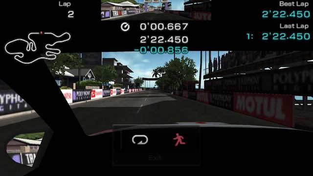 Gran Turismo PPSSPP Tahiti Maze 2'22.450 Lancer Evolution Rally Car 2003 смотреть онлайн
