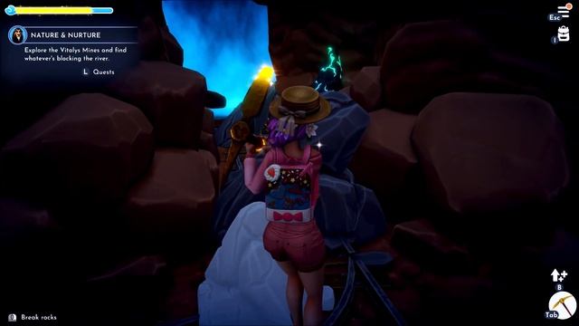 Explore the Vitalys Mines and find whatevers blocking the river - Dreamlight Valley смотреть онлайн