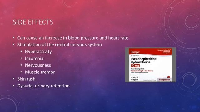 Sudafed (pseudoephedrine) | Sudafed Side Effects, Warnings, And Use In Pregnancy/Breastfeeding