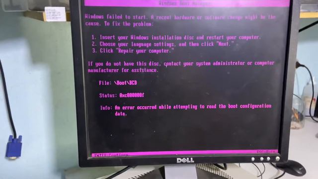 Como corrigir erro BOOT l BCD 0xc000000f FILE: BOOT / BCD смотреть онлайн